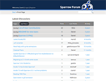 Tablet Screenshot of forum.sparrow-framework.org